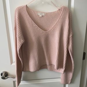 No Comment Pink Sweater